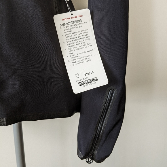 Rare Lululemon Harmony Softshell Jacket Black NWT - Picture 7 of 13